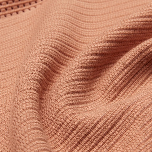 Wilfred | Reception Dress | Pointelle Knit Mini | Soft Terracotta | Size S - Picture 3 of 8